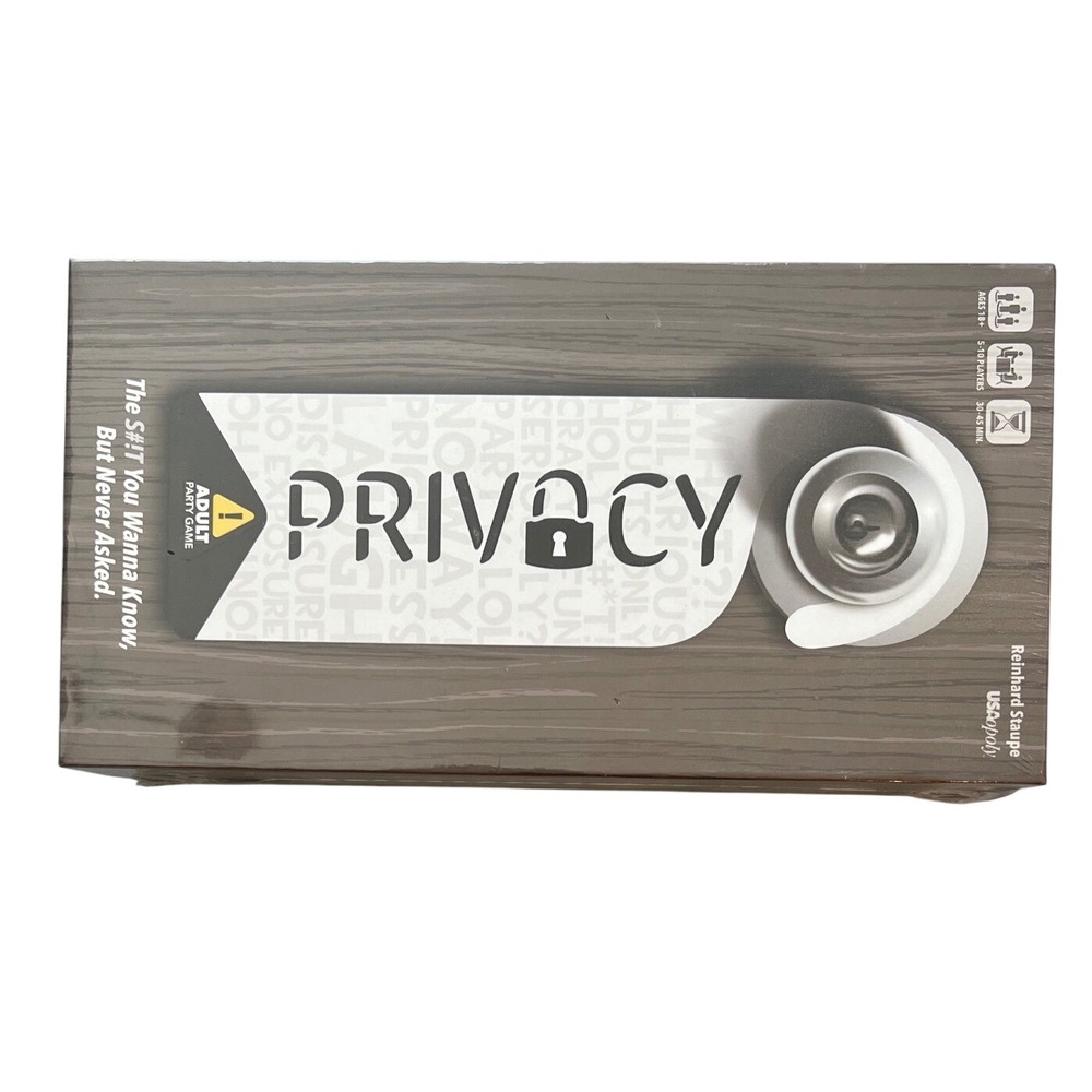 Privacy Adult Party Game The S#!t You Wanna Know USAopoly New Sealed